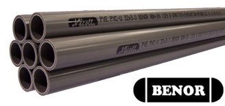 Tubes PVC 1,8mm  40mm /1M long. de 4 Metres