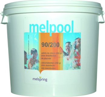 MELPOOL-TAB.Emmer van 5 kg.25 tabletten van 200g.   D7110B