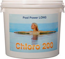 CHLORO 200 . Seau de 25galets de chlore 200gr.   D7110A
